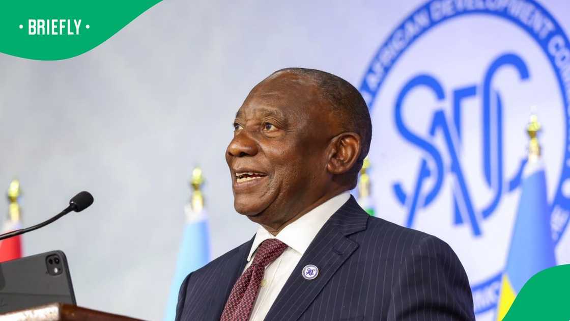 Cyril Ramaphosa addressed SADC leaders at the 46th Ordinary Summit