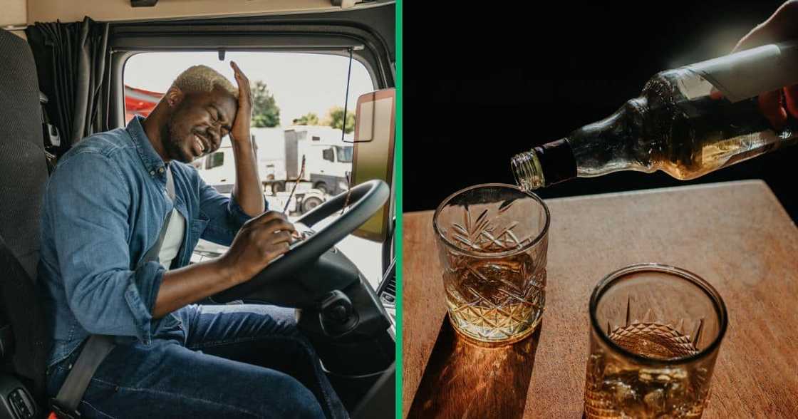 An intoxicated truck driver struggled to control his truck in a viral video An intoxicated truck driver struggled to control his truck in a viral video