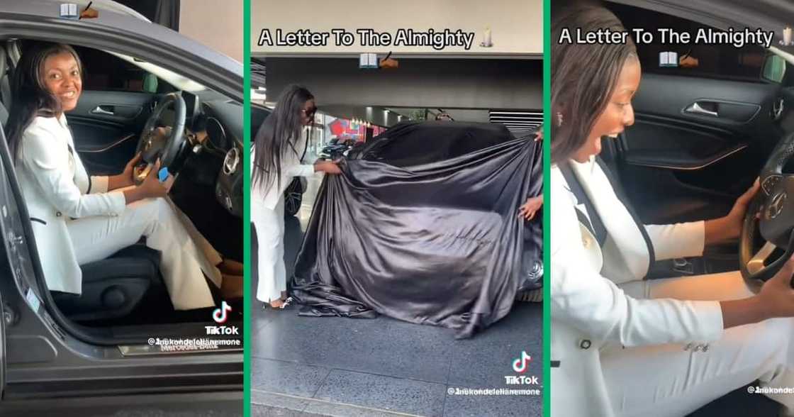 A God-fearing woman bagged a new Mercedes-Benz A God-fearing woman bagged a new Mercedes-Benz