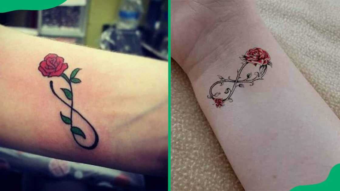 Rose infinity tattoo Rose infinity tattoo