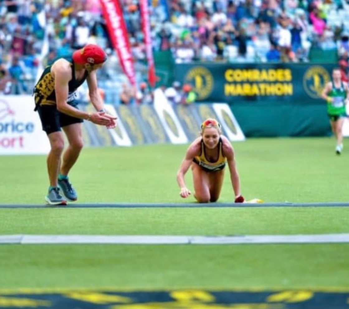 Woman crawled to 2022 Comrades Marathon gold medal Woman crawled to 2022 Comrades Marathon gold medal