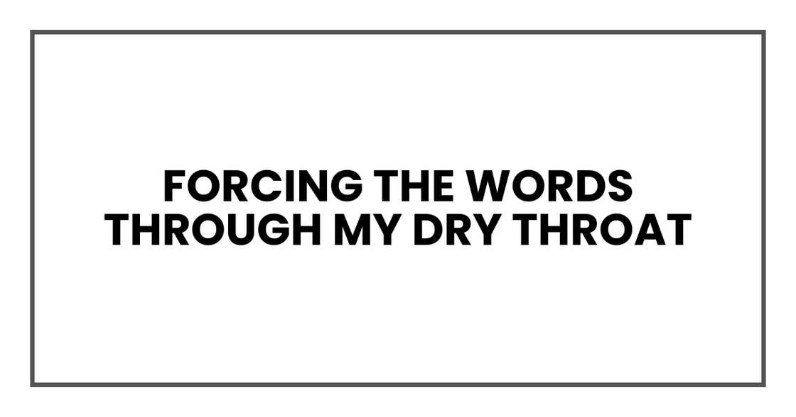 Painful confession Painful confession