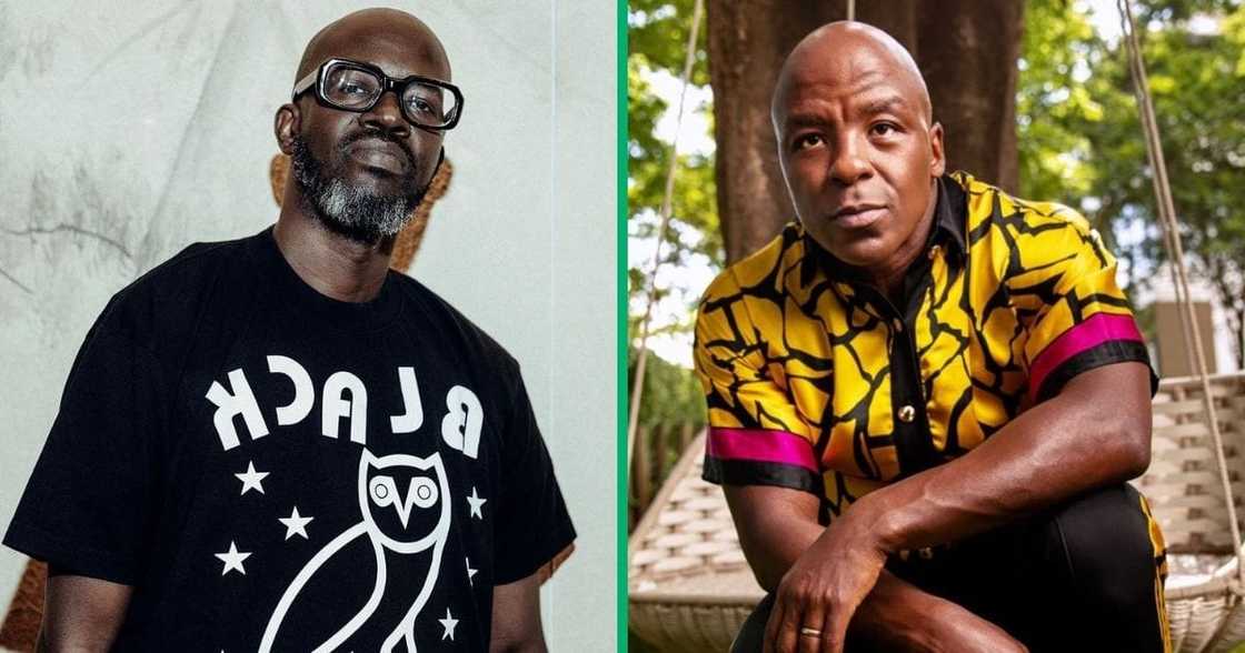 Black Coffee gave pastor Kabelo Mabalane his flowers Black Coffee gave pastor Kabelo Mabalane his flowers