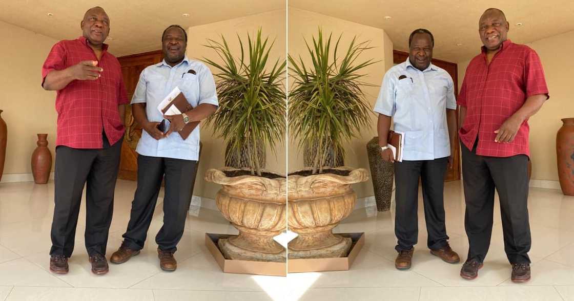 Tito Mboweni Claps Back at Cartoon of Him & Cyril Ramaphosa: "Totally Unfair" Tito Mboweni Claps Back at Cartoon of Him & Cyril Ramaphosa: "Totally Unfair"