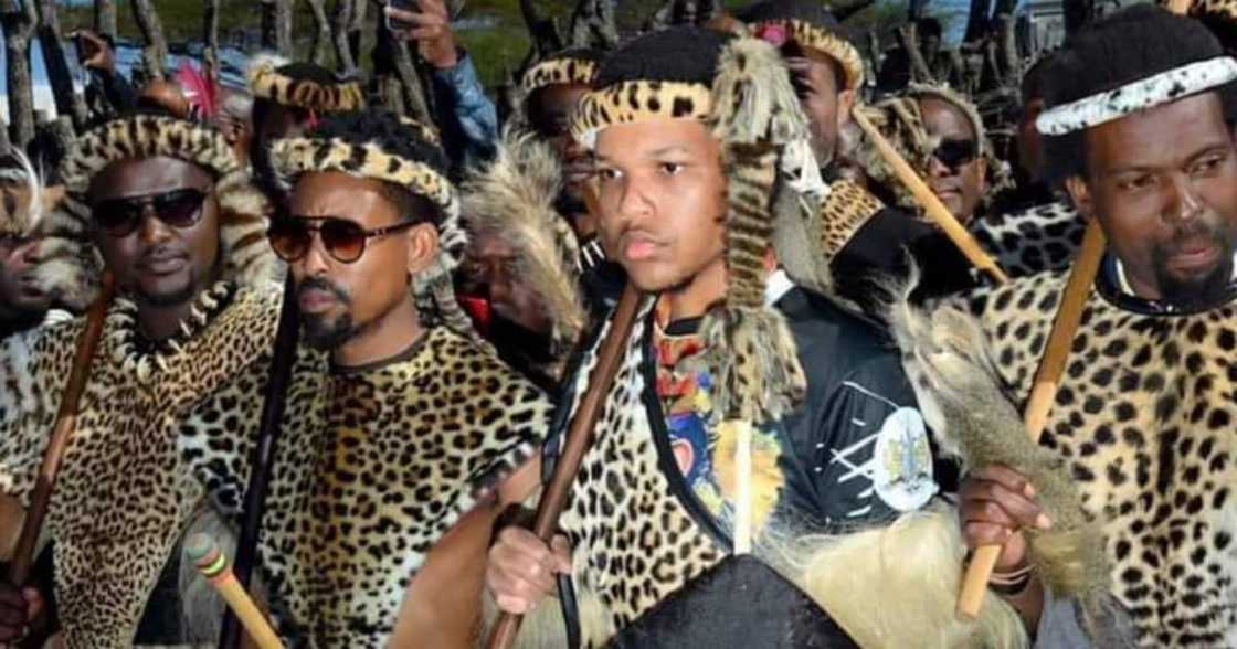 Prince Jubezizweni kaMisuzulu dressed in his cultural attire.