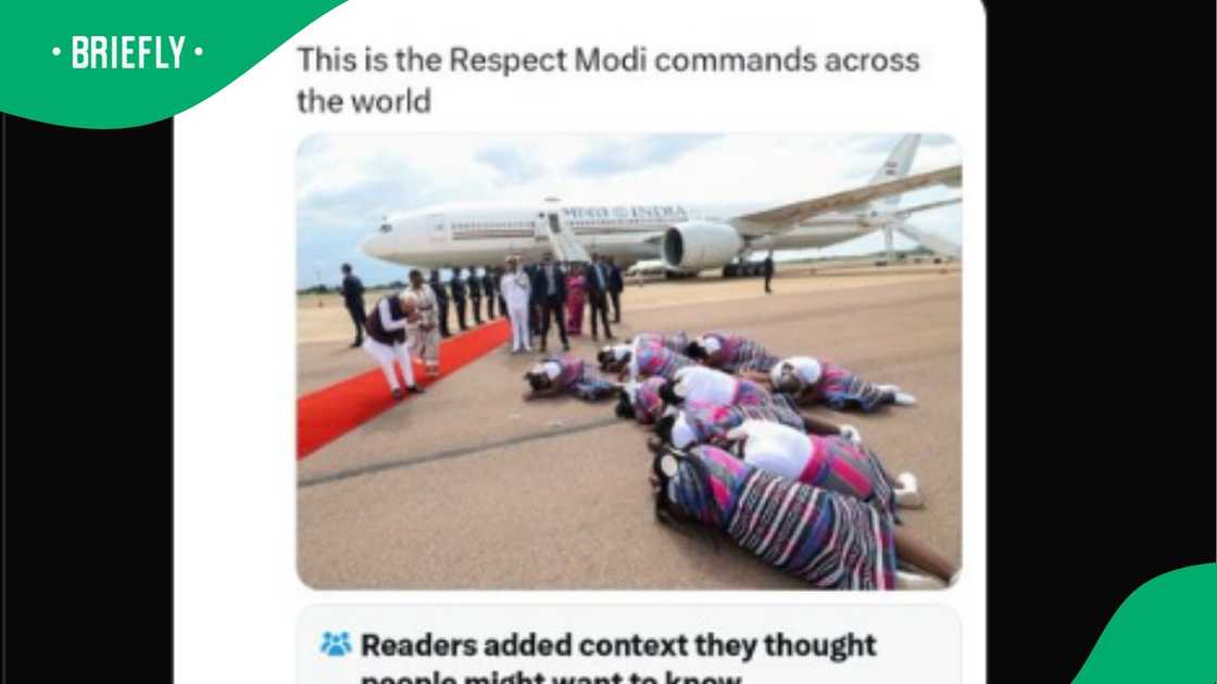 A photo went viral on X. A photo went viral on X.