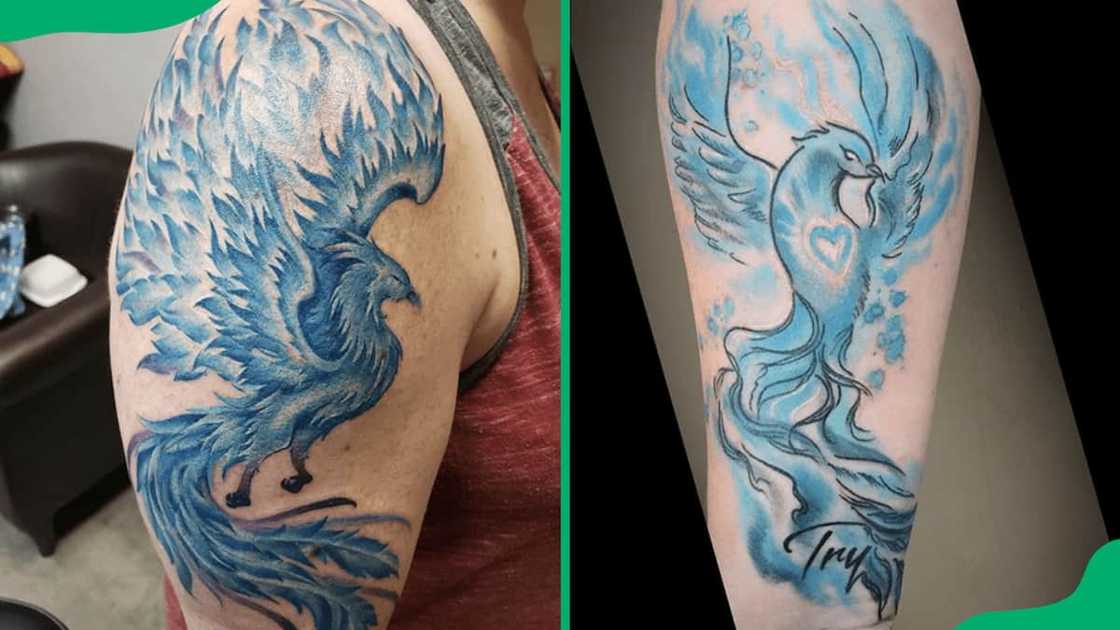 Blue phoenix tattoos Blue phoenix tattoos