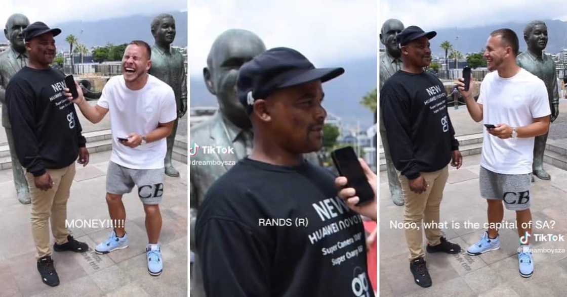 A TikTok video shows a guy getting his currency and geography mixed up A TikTok video shows a guy getting his currency and geography mixed up