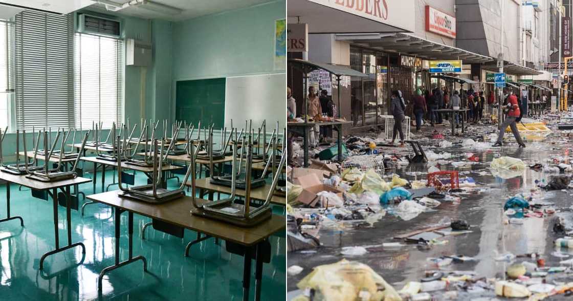 KwaZulu-Natal, Education department, Schools, Naptosa, looting, vandalised, torched, burned KwaZulu-Natal, Education department, Schools, Naptosa, looting, vandalised, torched, burned