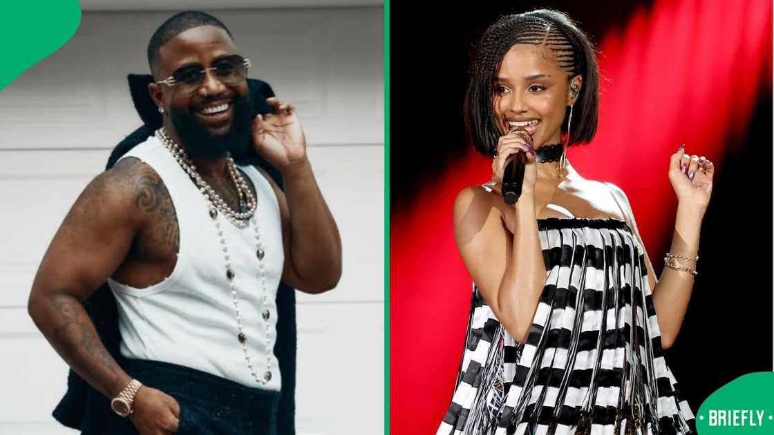 Tyla and Cassper Nyovest danced to the singer's song, 'That Girl' Tyla and Cassper Nyovest danced to the singer's song, 'That Girl'
