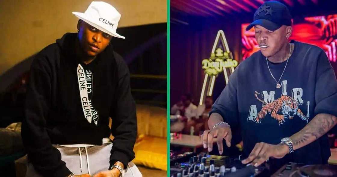 Oscar Mbo deejayed with father.