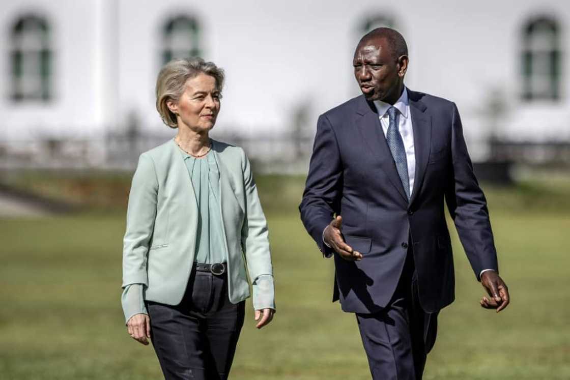 European Commission chief Ursula von der Leyen and Kenyan President William Ruto witnessed the signing ceremony in Nairobi