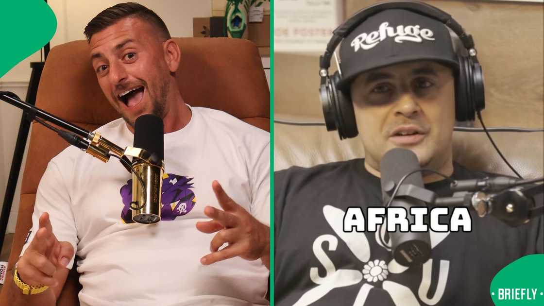 The man said South African MCs spoke the best English in the world, excluding Americans