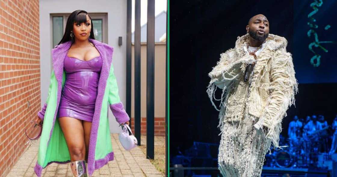 Kamo Mphela performed at Davido's show Kamo Mphela performed at Davido's show