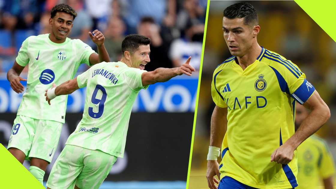 Barcelona's Robert Lewandowski praised Cristiano Ronaldo for his football legacy. Barcelona's Robert Lewandowski praised Cristiano Ronaldo for his football legacy.
