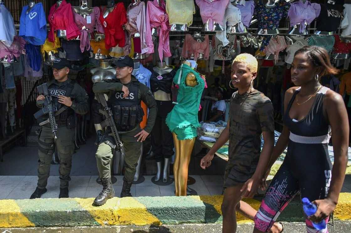 Colombian police are securing the streets of Buenaventura where residents are often too afraid to step outside at night