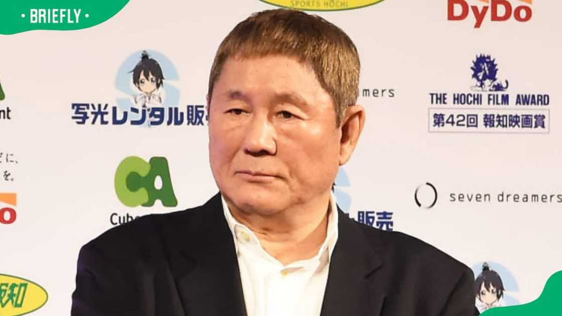 Takeshi Kitano at the Hochi Film Awards at the Prince Park Tower Hotel. Takeshi Kitano at the Hochi Film Awards at the Prince Park Tower Hotel.