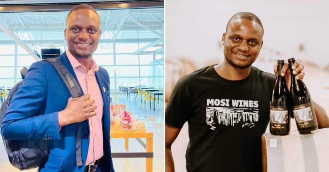 Joseph Dhafana and his wine Joseph Dhafana and his wine