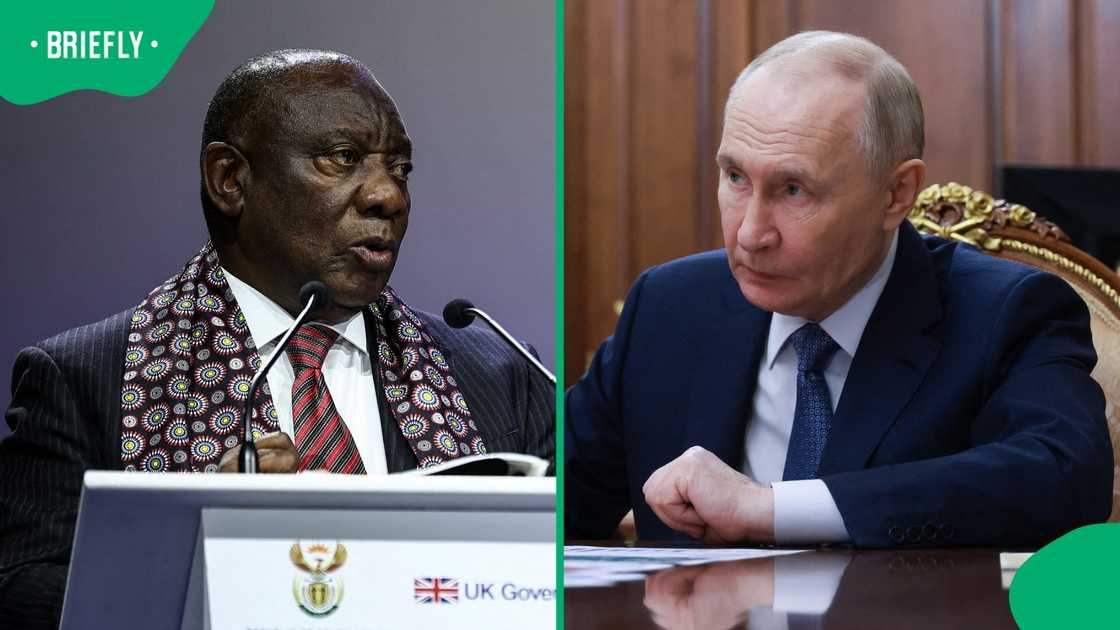 President Cyril Ramaphosa and Russian president Vladimir Putin discussed the Russia-Ukraine war