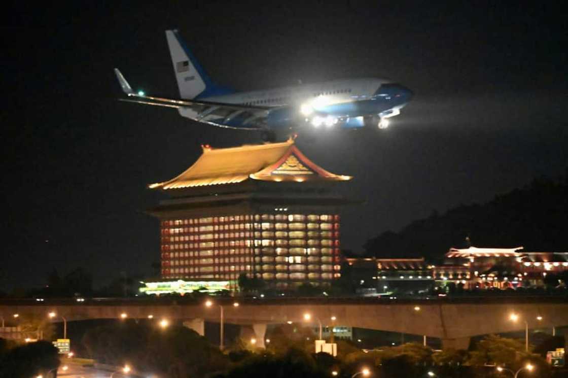 US House Speaker Nancy Pelosi landed in Taiwan on Tuesday evening, defying days of increasingly stark warnings from China that have sent tensions soaring US House Speaker Nancy Pelosi landed in Taiwan on Tuesday evening, defying days of increasingly stark warnings from China that have sent tensions soaring