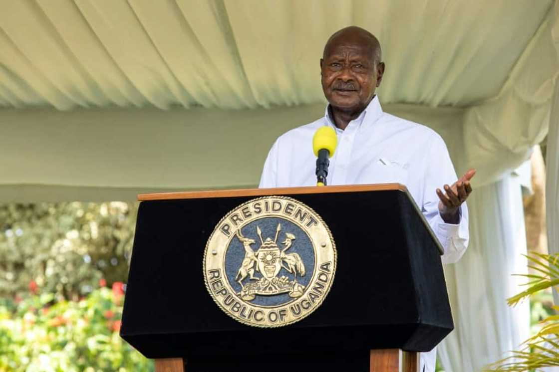 The bill was signed into law by Uganda's President Yoweri Museveni The bill was signed into law by Uganda's President Yoweri Museveni