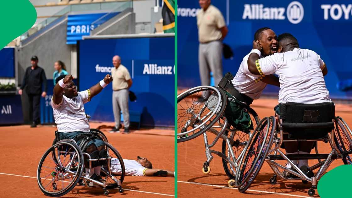 Mzansi in stitches as wheelchair tennis champ falls after historic win