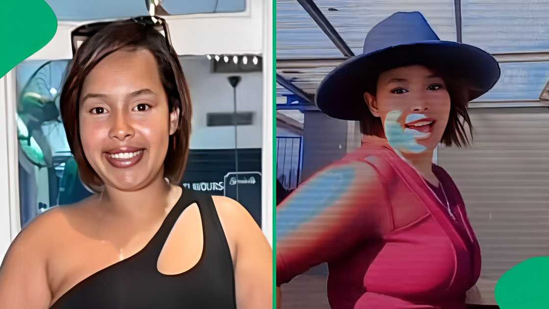 A woman showed off her fit check gone wrong in a TikTok video. A woman showed off her fit check gone wrong in a TikTok video.