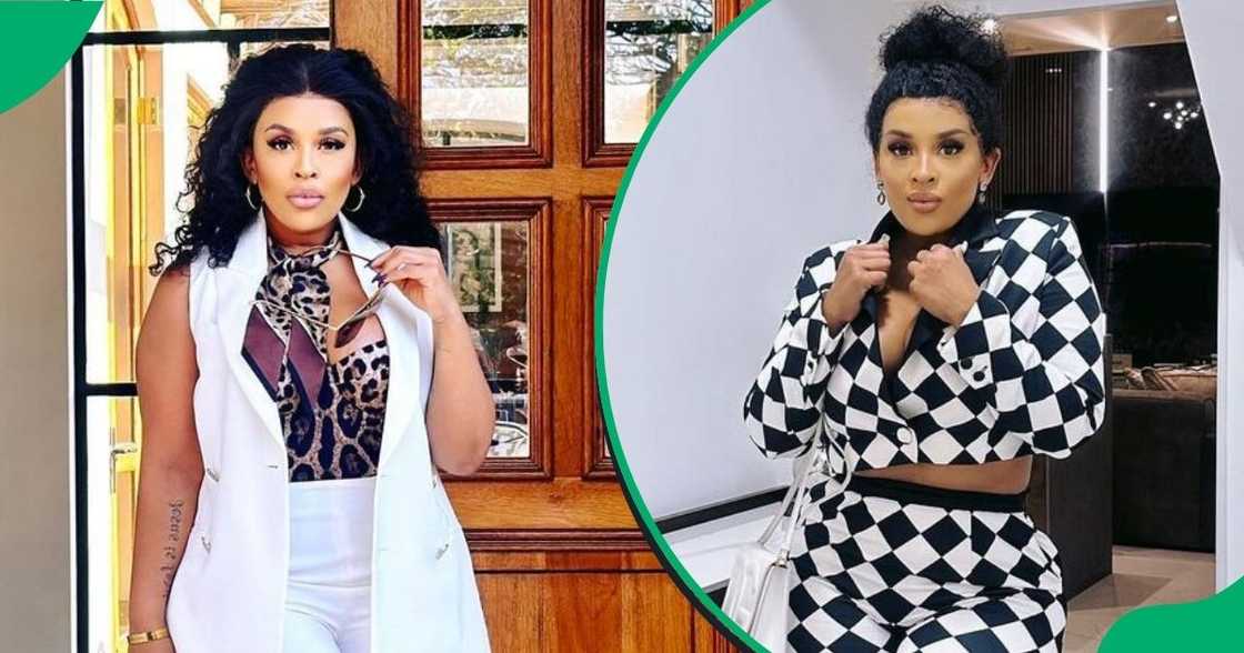 Nonku Williams showed off her designer outfit Nonku Williams showed off her designer outfit