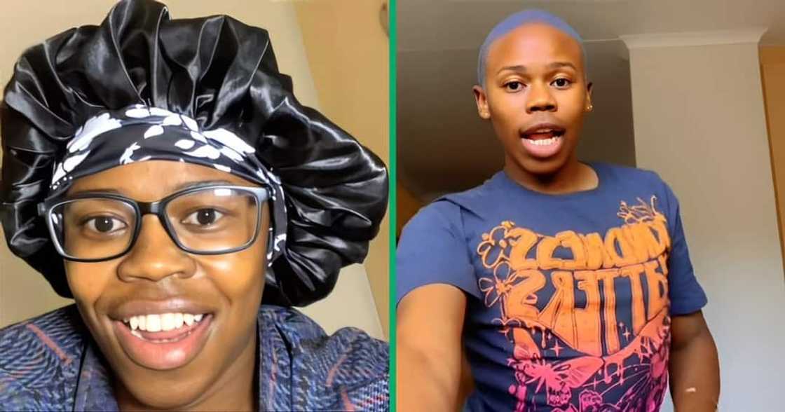 A TikTok video shows a man plugging Mzansi with a ring light from Shein. A TikTok video shows a man plugging Mzansi with a ring light from Shein.