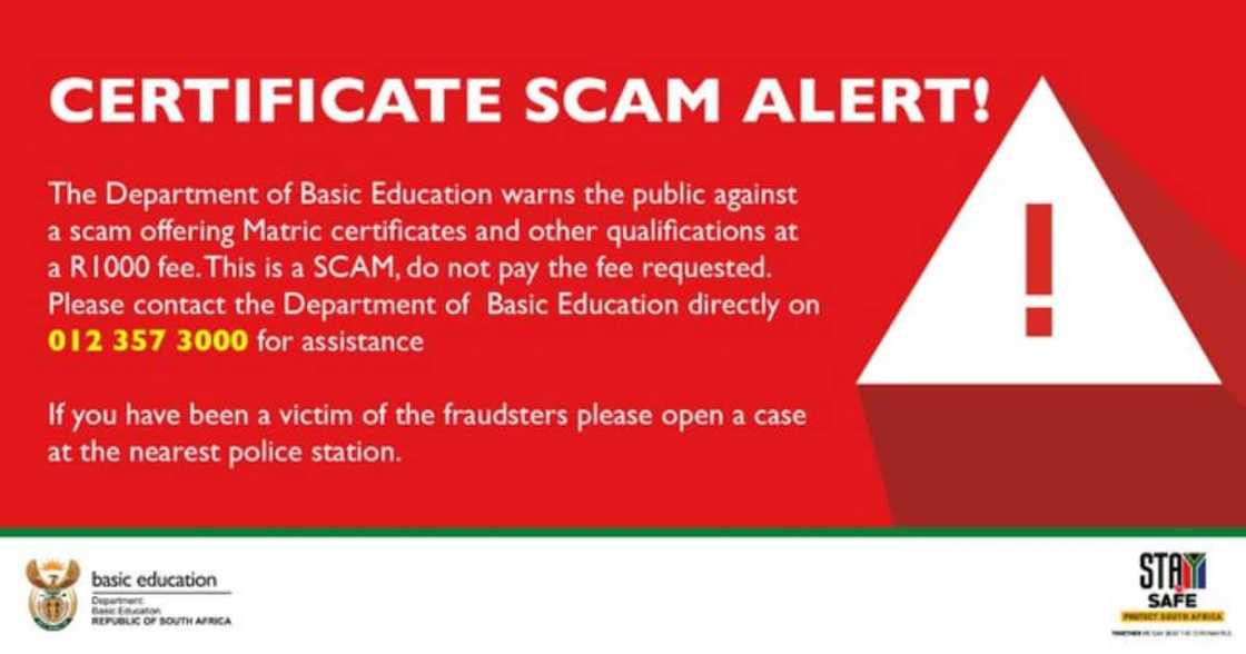 Fact check: You cannot buy an authentic matric certificate for 1k Fact check: You cannot buy an authentic matric certificate for 1k