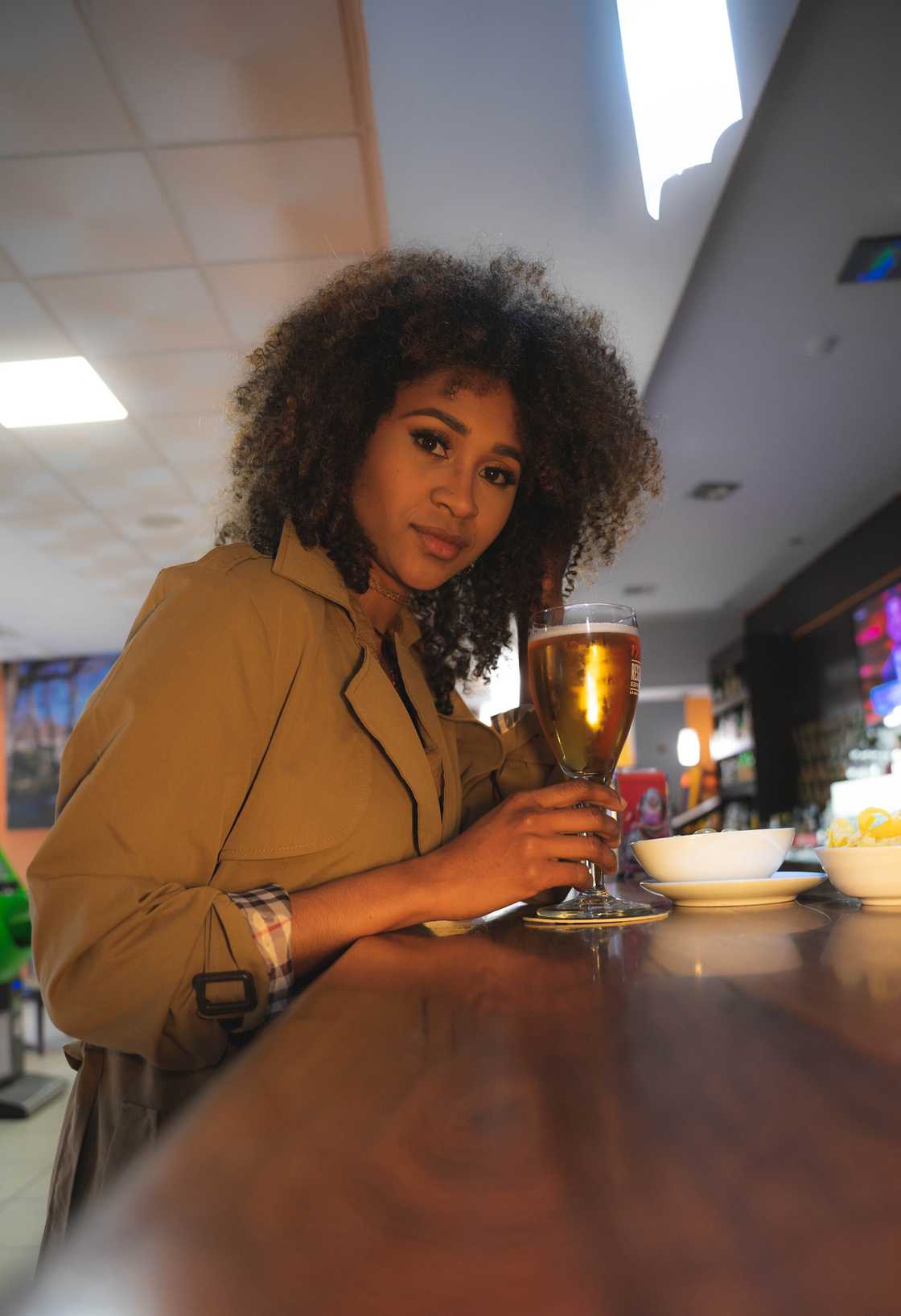 Woman at a bar Woman at a bar