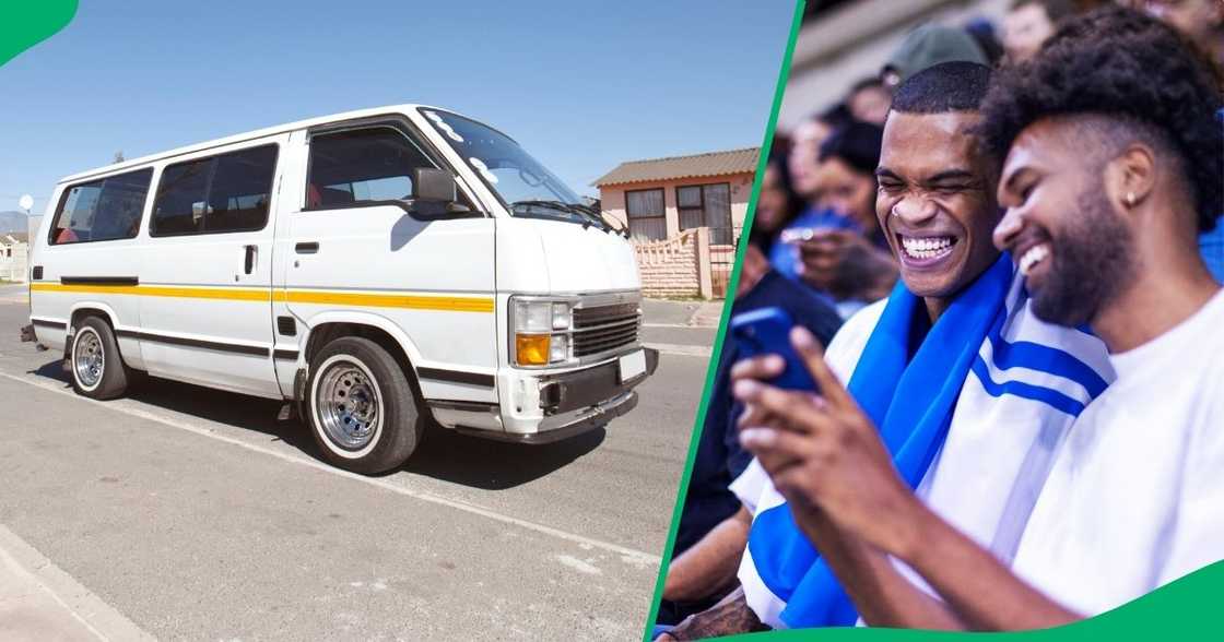 A taxi door hilariously gave passengers who were late for work a hard time. A taxi door hilariously gave passengers who were late for work a hard time.