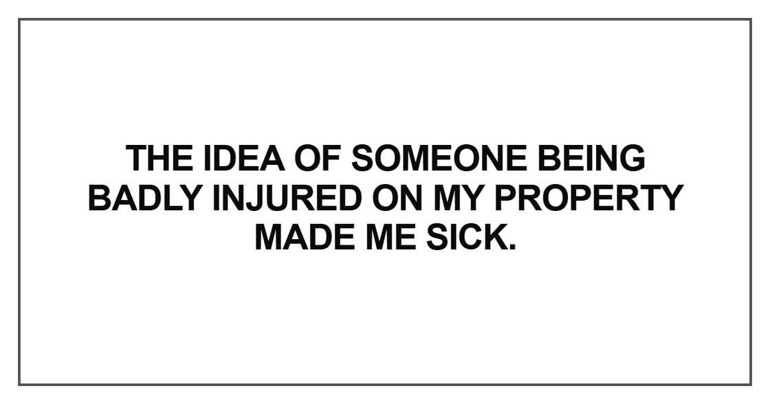 The idea of someone being badly injured The idea of someone being badly injured
