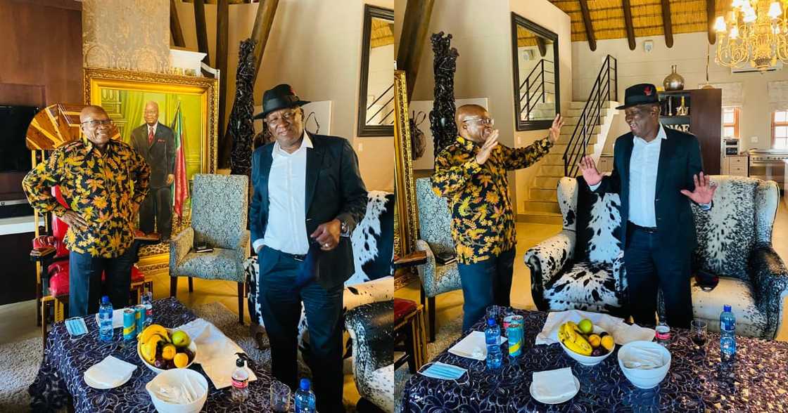 Zuma's Daughter Spills the Tea on Cele's Visit with Her Father Zuma's Daughter Spills the Tea on Cele's Visit with Her Father