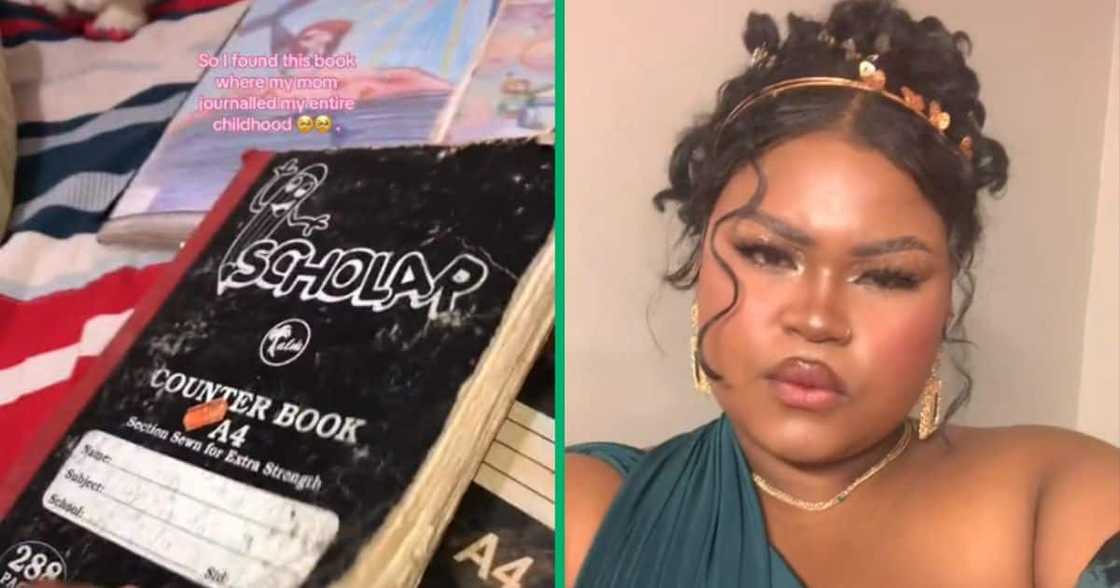 Woman finds books where her mom journaled entire childhood Woman finds books where her mom journaled entire childhood