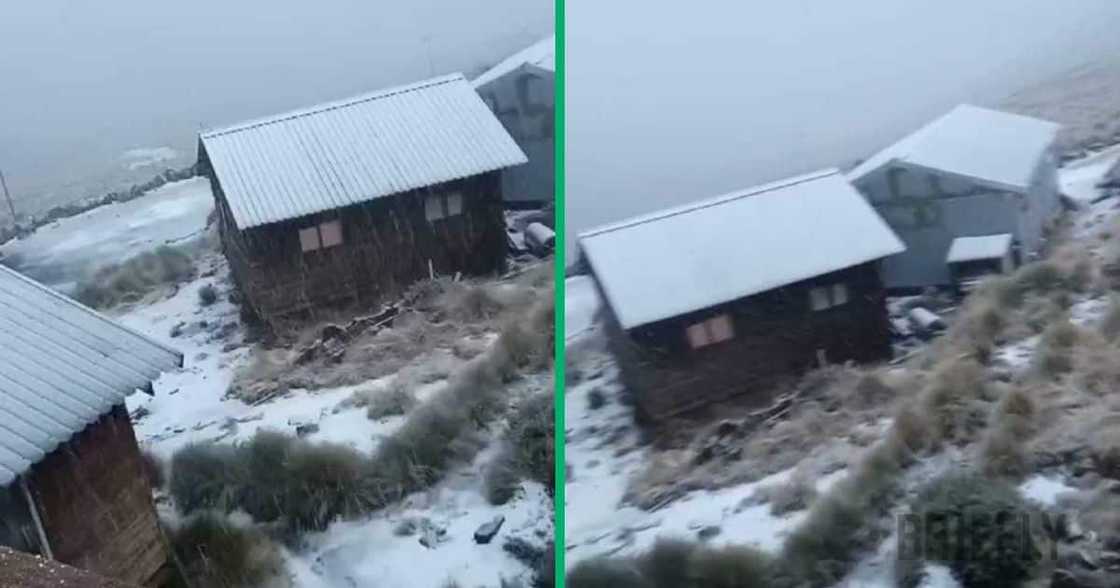 Lesotho’s Afriski Mountain Resort Transforms into winter wonderland with first sonwfall.