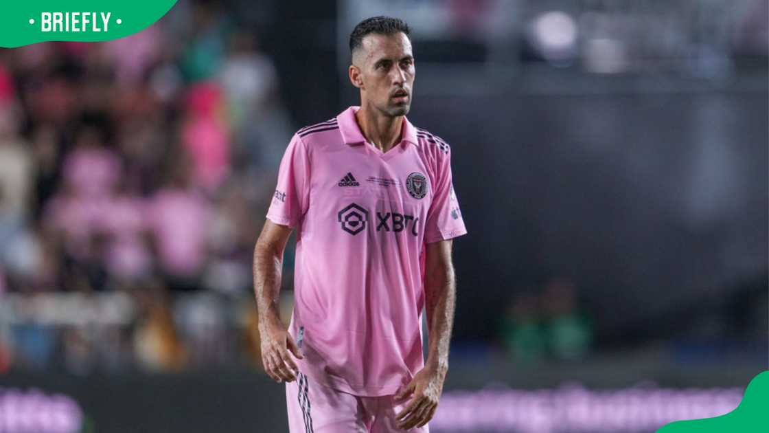 Sergio Busquets during the U.S. Open Cup Final game