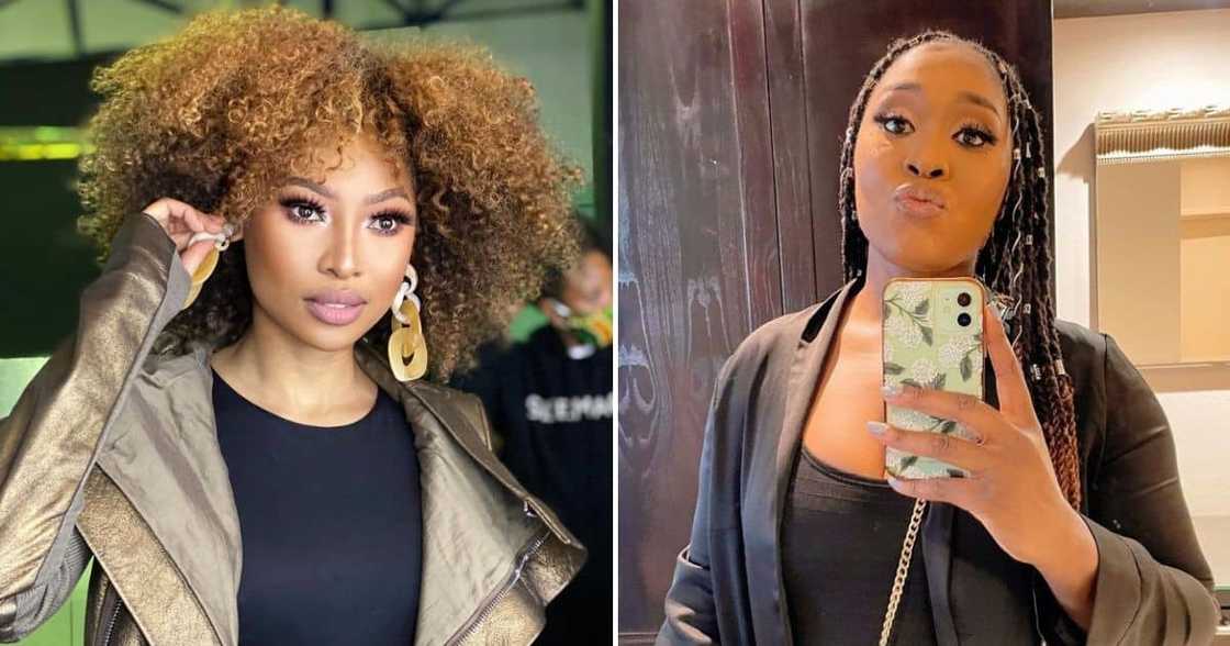 Enhle Mbali and Lady Zamar Enhle Mbali and Lady Zamar