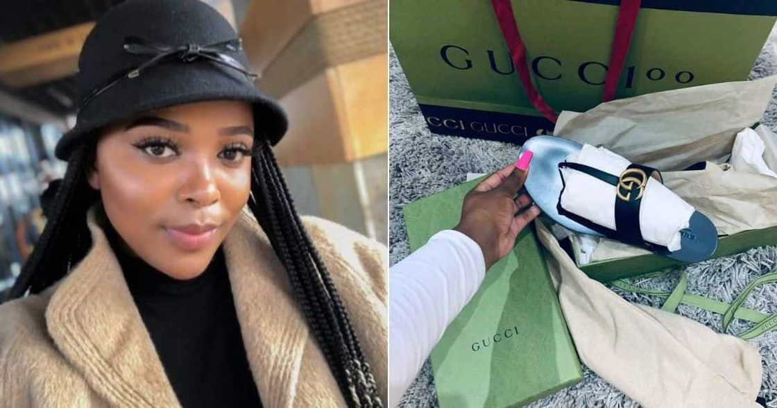 Beautiful Lady Shows Off How Bae Spoiled Her, South Africa, Mzansi, Twitter, Gucci Beautiful Lady Shows Off How Bae Spoiled Her, South Africa, Mzansi, Twitter, Gucci