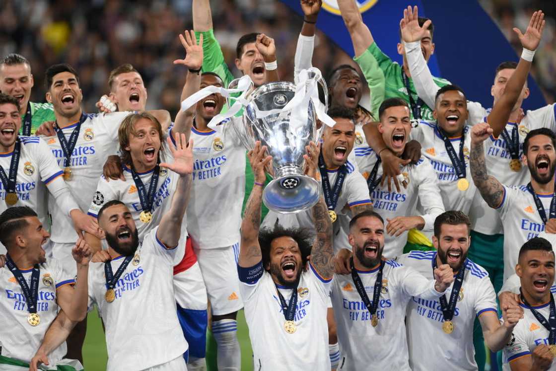 Real Madrid, 14th, UEFA Champions League, trophy, Liverpool, 2022, European Real Madrid, 14th, UEFA Champions League, trophy, Liverpool, 2022, European