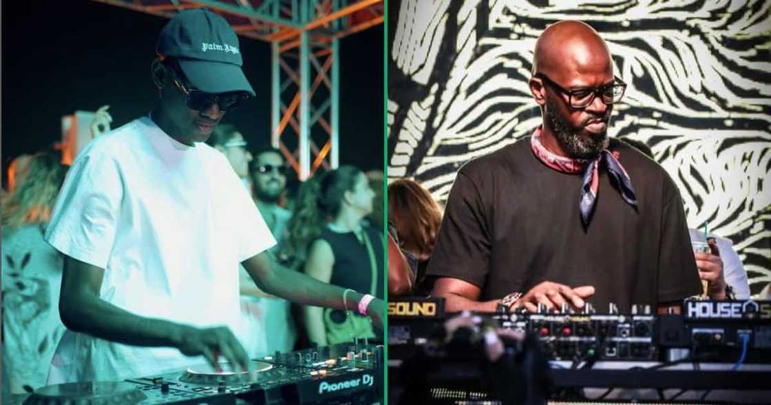DJ Black Coffee's son performs DJ Black Coffee's son performs