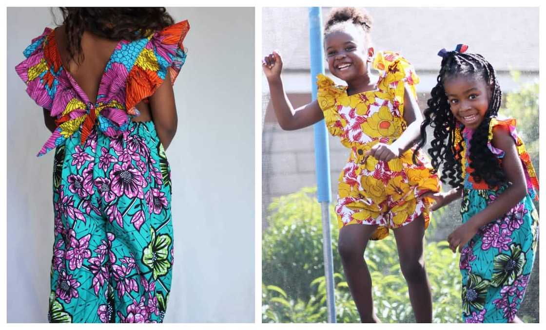 adorable little girl baby girl Ankara styles