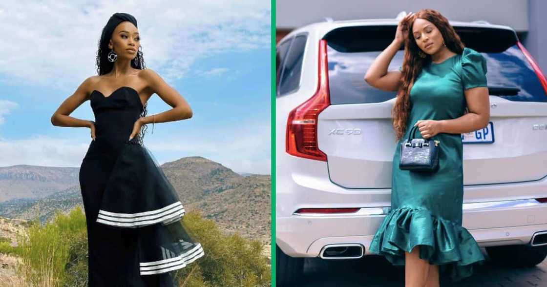 Jessica Nkosi and Thabsie show off their Volvos