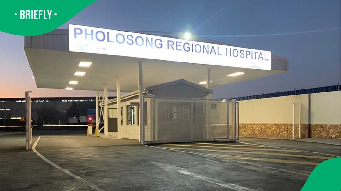 The Pholosong Regional Hospital in Johannesburg. The Pholosong Regional Hospital in Johannesburg.