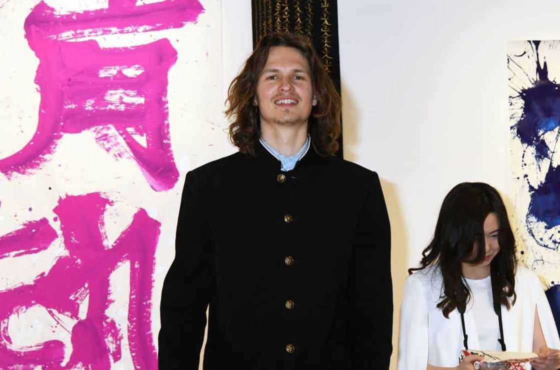 Actor Ansel Elgort at his first Calligraphy and Photography exhibition Actor Ansel Elgort at his first Calligraphy and Photography exhibition