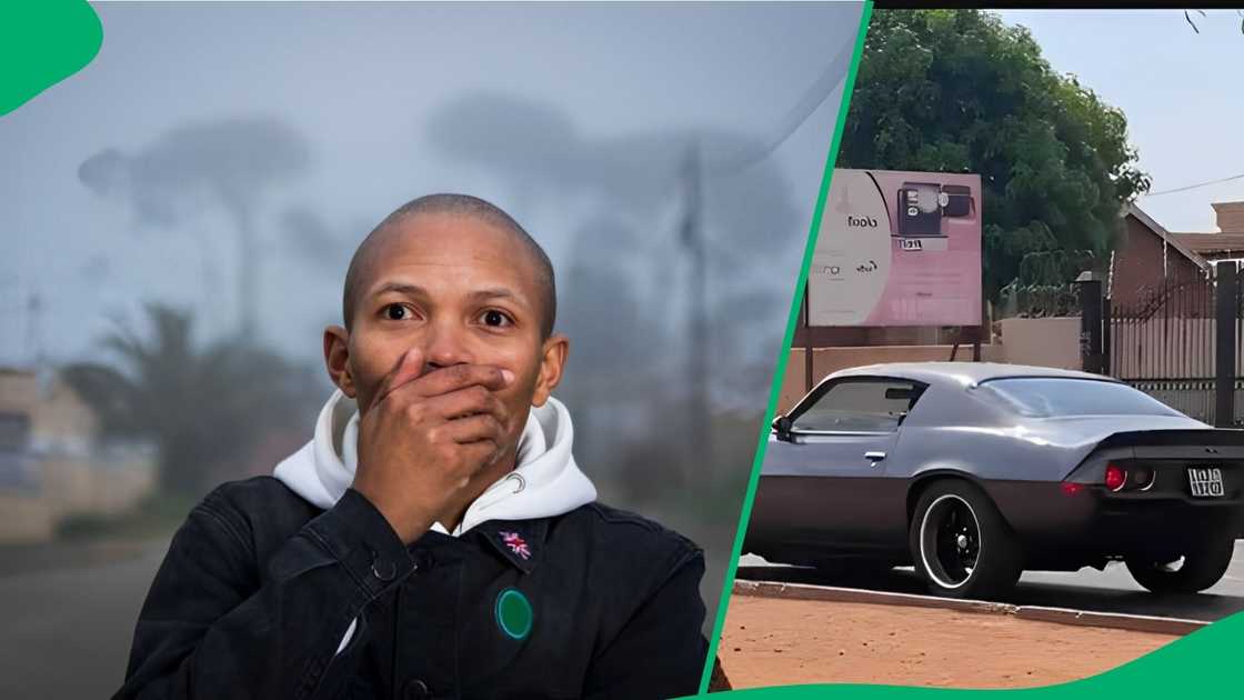 A TikTok user thought shared a video of a vintage car cruising down the street A TikTok user thought shared a video of a vintage car cruising down the street