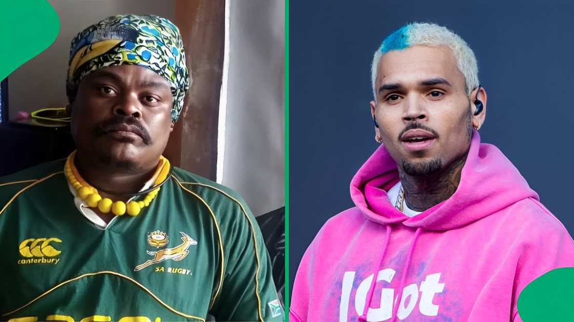Rasta's Chris Brown painting goes viral Rasta's Chris Brown painting goes viral