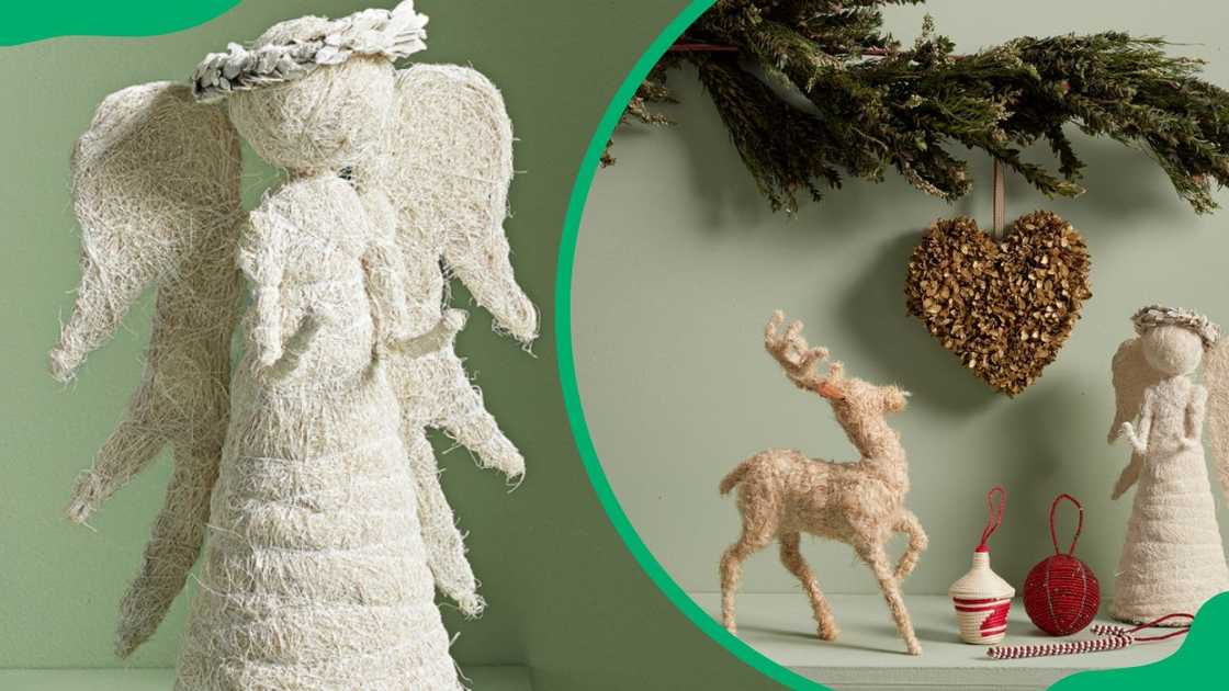 Some Christmas decor pieces from Woolworths