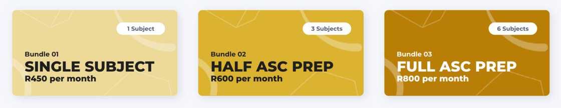 UCT offers a range of subscription models for Adult Matric Preparation Programme. UCT offers a range of subscription models for Adult Matric Preparation Programme.