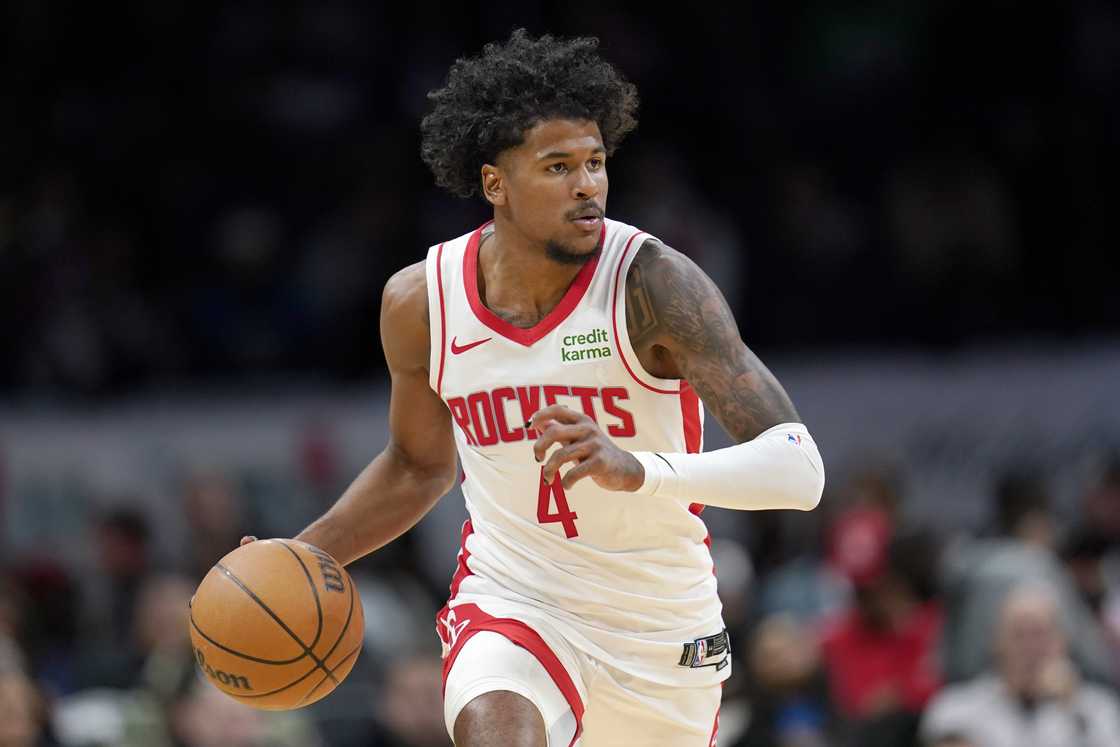 Jalen Green during a game between the Houston Rockets and the Washington Wizards